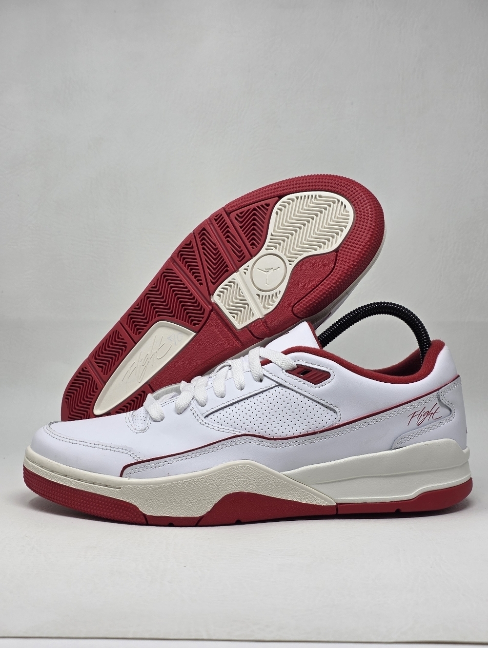 Nike Jordan Flight Court White Sail Black Varsity Red HF3255-106 Men's Size 11